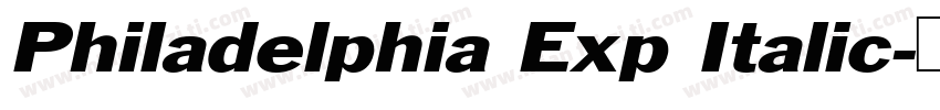 Philadelphia Exp Italic字体转换